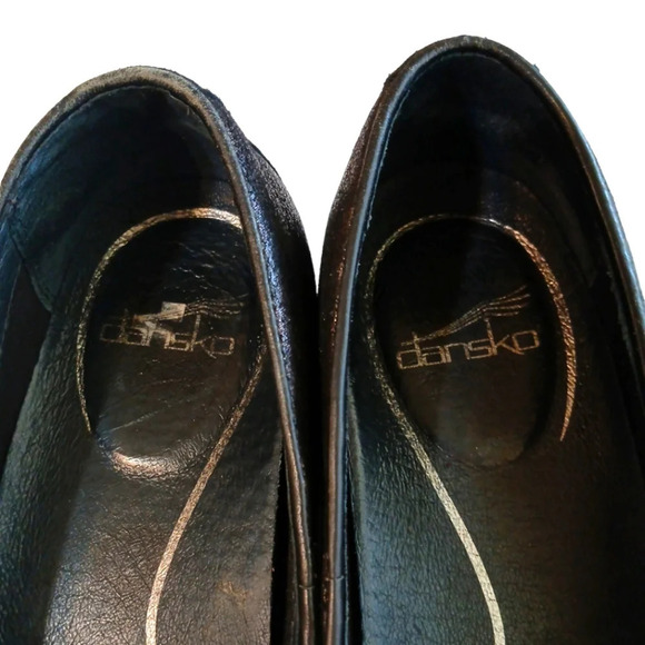 Dansko Leopard Print Metallic Olivia Leather Loafer Comfort Shoe 8.5-9 - Picture 4 of 8